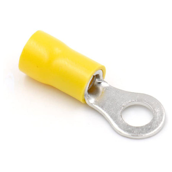 Baomain Yellow Ring RVS5.5-5 Insulated Wire Connector Electrical Crimp Terminal 12-10 AWG 500pcs