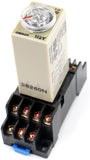 Baomain DC 12V H3Y-4 Time Delay Relay Adjustable Time Relay 1S/3S/5S/10S/30S/60S/3Min/5Min/10Min/30Min/60Min 4PDT w Socket