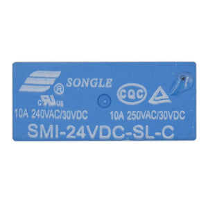 Baomain PC Board Relay SMI-24VDC-SL-C 10A 250VAC/30VDC 5pin DIP Sealed 10 Pack