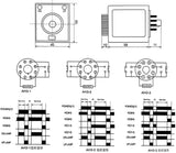 Baomain DC 24V AH3-3 Time Delay Relay Solid State Timer 1S/3S/5S/10S/30S/60S/3Min/5Min/10Min/30Min/60Min with Socket