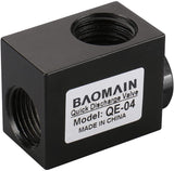 Baomain Pneumatic One Way Quick Exhaust Valve QE-04 1/2PT Inlet Port