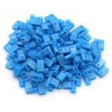 Baomain Female Spade Connector Insulated Flag Terminal 16-14 AWG 1.5-2.5 mm² Blue 500pcs