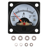 Baomain Ammeter AC 0-3A/5A/10A Round Analog Panel Meter Class 2.5 Accuracy Black SO-45