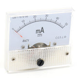 Baomain 85C1 DC 1mA/2mA/3mA/10mA/20mA/30mA/50mA/100mA/200mA/300mA/500mA Current Square Panel Ampere Meter Gauge