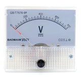 Baomain Analog Voltmeter 85C1 DC 1V/2V/3V/5/10V/15V/30V/50V/75V/100V/150V/200V/300V/450V/500V/800V  Rectangle Analog Volt Panel Meter Gauge