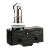 Baomain Micro Switch TM-1308 Parallel Roller Plunger Momentary AC 380V 15A Screw Terminals