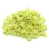 Baomain Female Spade Connector Insulated Flag Terminal 16-14 AWG 1.5-2.5 mm² Yellow 500pcs