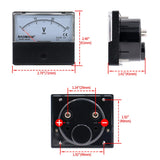 Baomain Voltmeter DH-670 DC 0-1V/15V/30V/50V/100V Analog Volt Panel Meter class 2.0