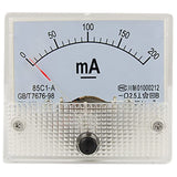 Baomain 85C1 DC 1mA/2mA/3mA/10mA/20mA/30mA/50mA/100mA/200mA/300mA/500mA Current Square Panel Ampere Meter Gauge