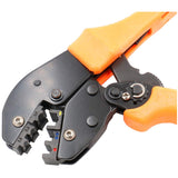 Baomain Ratchet Crimper Plier AP-30J Flag Female Quick Disconnects Crimping Tools Use for 0.5-6 mm² (20-10 AWG) Orange