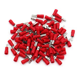 Baomain Red Female/Male Insulated Spade Wire Connector Electrical Crimp Terminal 22-16 AWG 4.75 x 0.5mm 1000pcs