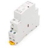 Baomain Universal AC Contactor HC1-25（BCT-25) 110V-120VAC 25A Normally Open 2 Pole 50/60Hz Circuit Control 35mm DIN Rail
