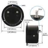 Baomain 65C5 Analogue Panel Meter Volt Voltage Gauge Analog Voltmeter DC 0-10 V