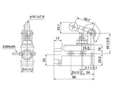 Baomain Sealed Limit Switch BM-6004 Roller Plunger SPDT AC 250V 15A IP 65