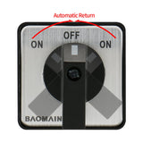 Baomain 25A Momentary Rotary Cam Changeover Selector Switch SZW26-25/B202.2 660V 2-Pole 3-Position 8 Terminals