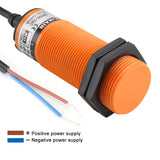 Baomain Capacitive Proximity Sensor, Cylindrical M30 Plastic, Sn 15 mm, 2-wire, 220V, NO Contacts, Cable 2 mm BMC-M30S-15AO