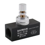 Baomain Flow Control Valve RE-04 G 1/2" Pipe Female Threaded Restrictive Speed
