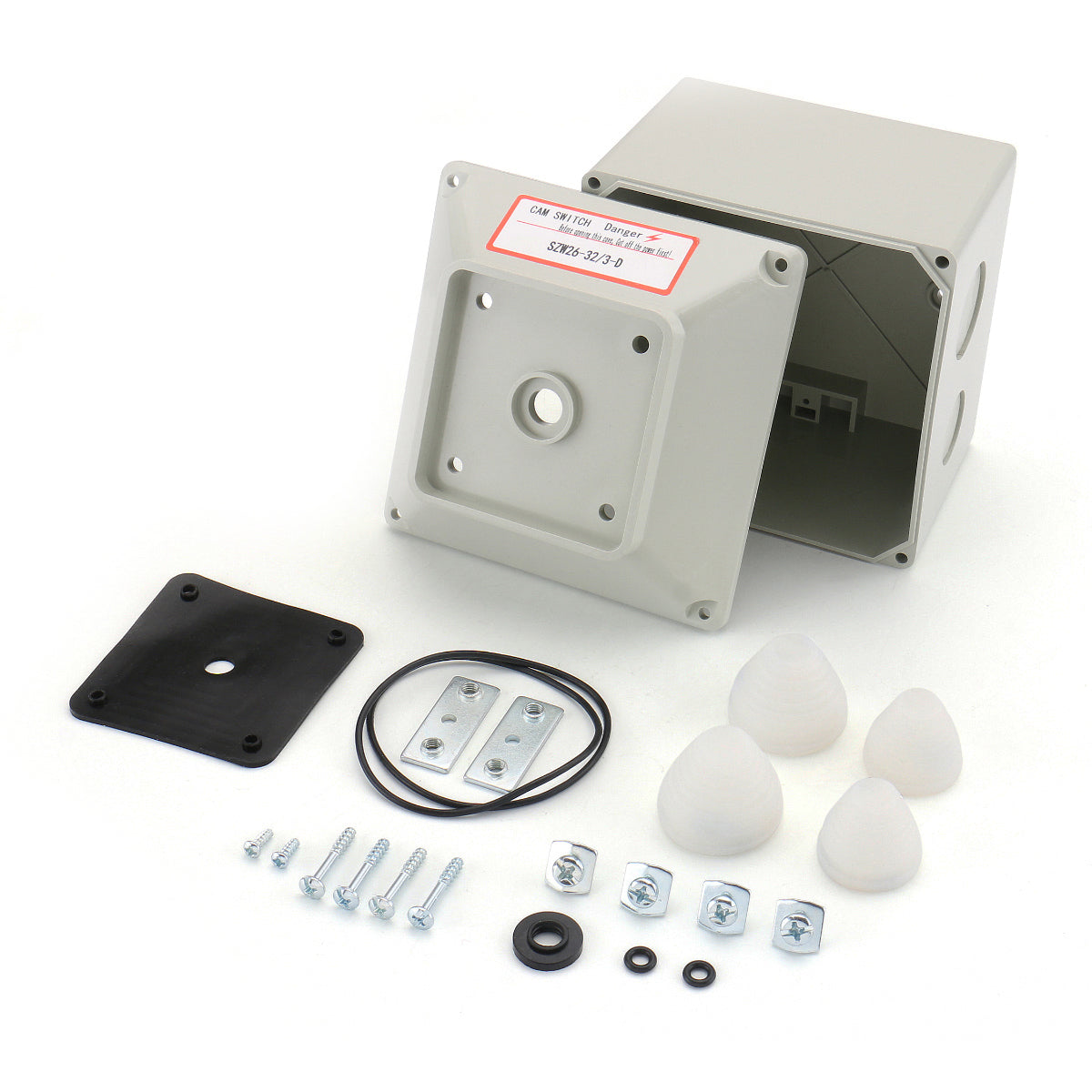 Master Switch Exterior Box LW28-32/3D Work for Universal Rotary Changeover Cam Switch LW28-32 660V 32A 3 Position 3 Phase