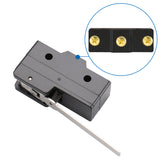 Baomain Micro Switch Long Hinge Lever 15A 250VAC SPDT 1NO 1NC Z15-GW4-B Momentary Micro Push Button Switch UL CE Listed