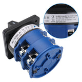 Baomain 125A 2 Phases Rotary Cam Changeover Switch LW28-125/D202.2 660V ON/OFF/ON 3 Position CE