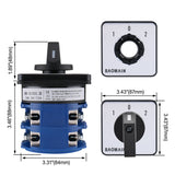 Baomain Rotary Cam Changeover Switch SZW26-125/D202.2 660V 125A 2 Phases ON/Off/ON 3 Position CE