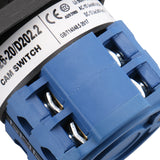 Baomain Rotary Universal Changeover Switch SZW26-20/D202.2 660V 20A 1-0-2 3 Positions 8 terminals 2 Phase Latching Function