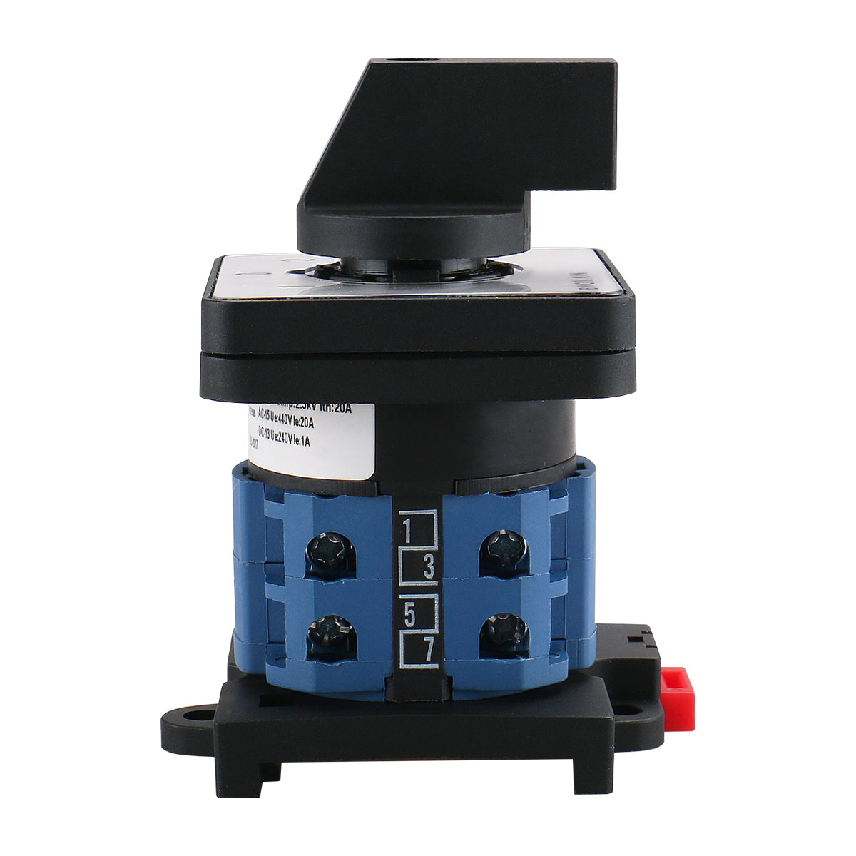 Rotory Changeover Switch Rotary Universal Changeover Switch with DIN Rail Mounted 35mm 660V 20A ...