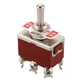 Baomain Toggle Switch DPDT ON/Off/ON 3 Position AC 15A/250V 20A/125V 6 Screw Terminals RT1322