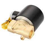 Baomain Pneumatic 3/8 Inch 12V/24V/110V/220V Normally Open 2 Way Brass Electric Solenoid Valve for Water,Air 2W-040-10K