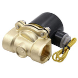 Baomain Pneumatic 3/4 Inch 12V/24V/110V/220V Normally Open 2 Way Brass Electric Solenoid Valve for Water,Air 2W-200-20K