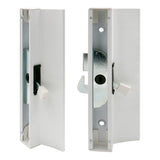 Sliding Patio Door Handle Set C-1116 with Clamp Type Latch, Extruded Aluminum, White