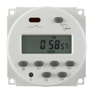 BAOMAIN DIGITAL LCD PROGRAMMABLE TIMER CN101C Input 24V Output 24V 16A SPST SUPPORT 17-TIMES DAILY WEEKLY PROGRAM TIME RELAY SWITCH