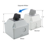 Baomain Universal Rotary Changeover Switch SZW26-20/D202.2D with Master Switch Exterior Box 660V 20A 3 Position 2 Phase