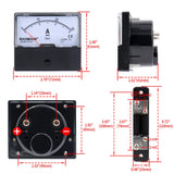 Baomain Rectangle Analog Panel Current Meter DH-670 DC 0-30A 70mm X 60mm Ammeter Class 2.0 with 75mV Shunt