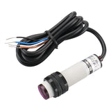 Baomain M18 Photoelectric Sensor Diffuse Reflection Sensor Switch E3F-DS10C3 NPN NO+NC 200mA Sensing Distance 10cm 4 Wires