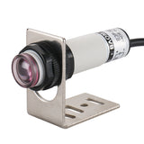 Baomain 1 Pair M18 Infrared Ray Through-Beam Reflection Optical Photoelectric Sensor Switch E3F-5DY1.5L NO AC 90-250V Sensing Distance 5m 2 Wires with Mounting Bracket