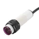 Baomain M18 Photoelectric Sensor Adjustable Diffuse Reflection Sensor Switch E3F-DS30Y1 NO AC 110-220V 50/60Hz 400mA Sensing Distance 10-30cm 2 Wires