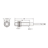 Baomain M18 Photoelectric Sensor Diffuse Reflection Sensor Switch E3F-DS10C4 NPN NO 200mA Sensing Distance 10cm 3 Wires