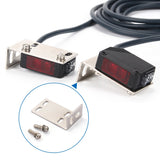 Baomain Photoelectric Switch Sensor, E3Z-T81 DC 10-30V IR Photoelectric Infrared Sensor Switch PNP Output Sensing Distance 20-350cm for Automatic Equipment