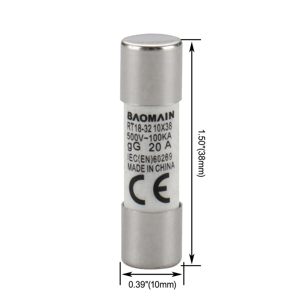 Fuse Link RT18-32 (RT14 RT18 R015) Cylindrical Ceramic Tube 10x38mm ...