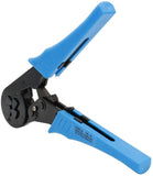 Baomain Crimper Plier HSC8 16-4 Mini Self-adjustable Crimping Tools Use for 6.0-16.0 mm² (10-5 AWG) Square Ferrule Wire Cable End-sleeves Blue