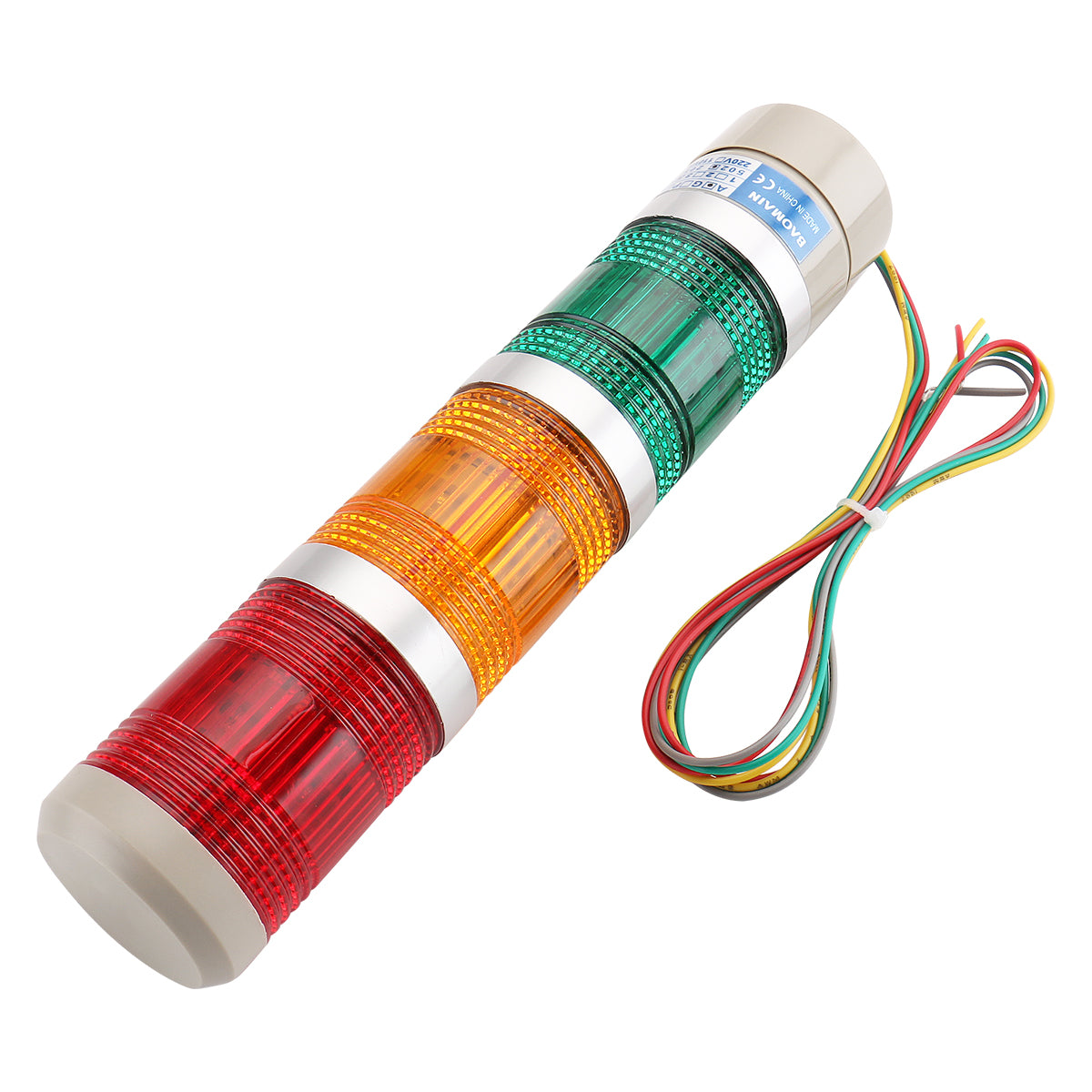 Industrial Signal Light Column Continuous Warning Light Red Green ...