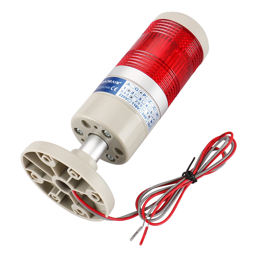 Signal Light Column LED Alarm Round Tower Indicator Continuous Light Red