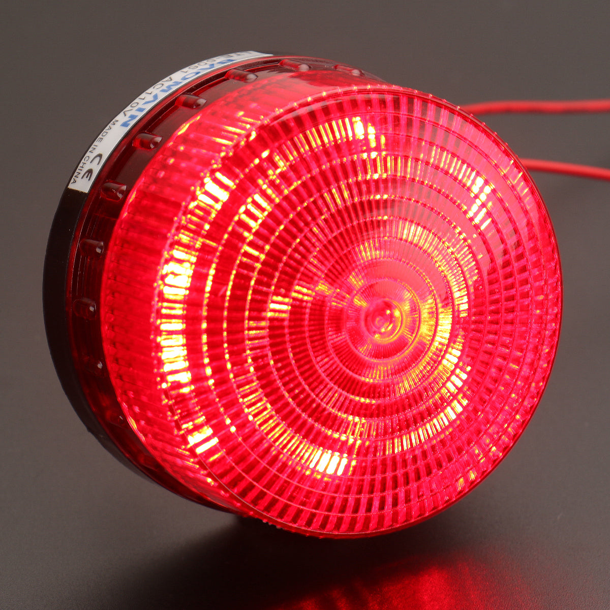 Red Warning Light Plug In Industrial Signal Round Red Warning Light Blinking Warning lamp – BAOMAIN