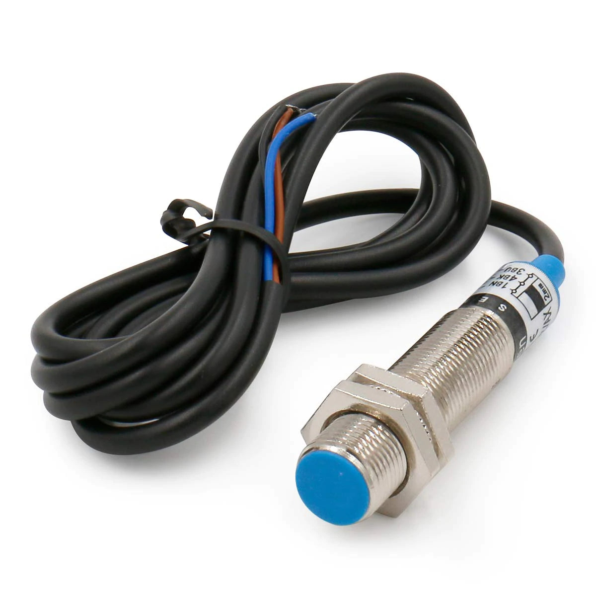 Baomain M12 Kapazitiver Näherungssensorschalter LJC12A3-2-Z/BY PNP NO DC 10-30 V 200 mA Erkennung 2 mm