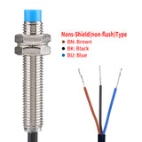 Baomain M8 Non-Embedded Inductive Sensor Switch LJ8A3-2-Z/AX NPN NC DC 10-30V, 2mm Detecting Distance 3 wire