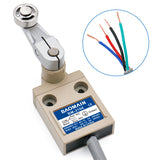 Baomain Limit Switch BM-3104(TZ-3104) Roller Lever Plunger Momentary SPDT NO+NC IP67 Waterproof