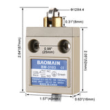 Baomain Limit Switch BM-3103(TZ-3103) Cross roller Plunger SPDT Momentary IP67