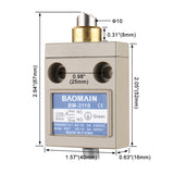 Baomain Limit Switch BM-3110(TZ-3110) Sealed Plunger 1NO+1NC SPDT IP67 Waterproof