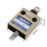 Baomain Roller Plunger Sealed Limit Switch BM-3112(TZ-3112) Momentary 1NO 1NC SPDT IP67 Waterproof